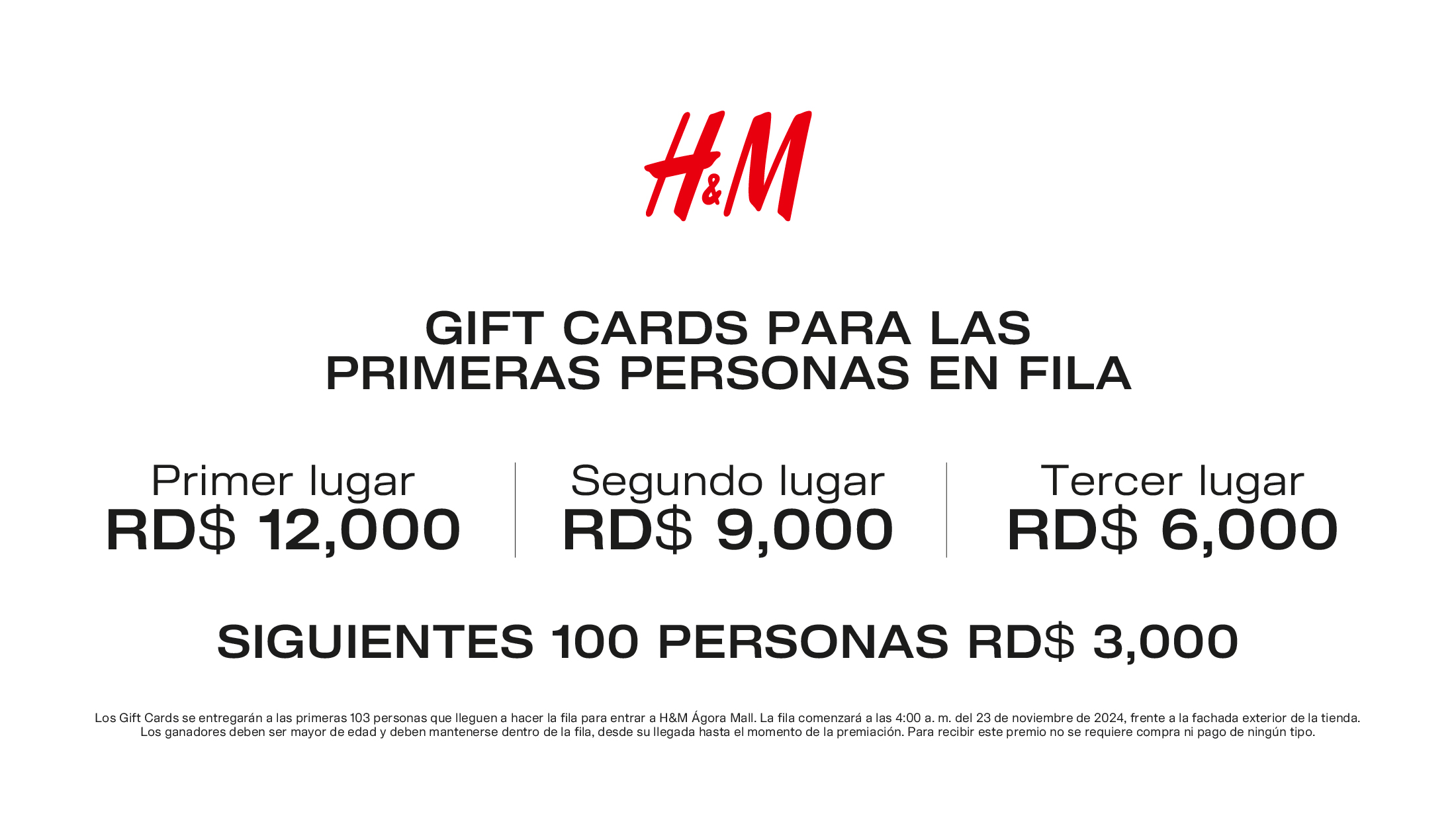 H&M Premios